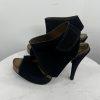 Pedro Garcia Sissel Suede Leather Sandals Size 38 Grip Strap Peep Toe Shoes