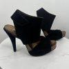 Pedro Garcia Sissel Suede Leather Sandals Size 38 Grip Strap Peep Toe Shoes