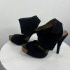 Pedro Garcia Sissel Suede Leather Sandals Size 38 Grip Strap Peep Toe Shoes