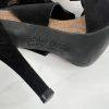 Pedro Garcia Sissel Suede Leather Sandals Size 38 Grip Strap Peep Toe Shoes
