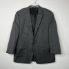 Lauren Ralph Lauren Men Wool Blazer Size 46R Gray Striped Business 2 Button Vent