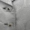 Nubiano New York Polyester Nylon Skirt Suit 6 Silver Shiny Formal Women 2 Piece
