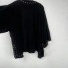 NU Denmark Viscose Cardigan Size S/M Black Kimono Studded Lounge Minimalist