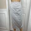 Nubiano New York Polyester Nylon Skirt Suit 6 Silver Shiny Formal Women 2 Piece