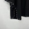 NU Denmark Viscose Cardigan Size S/M Black Kimono Studded Lounge Minimalist