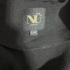 NU Denmark Viscose Cardigan Size S/M Black Kimono Studded Lounge Minimalist