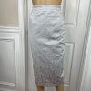 Nubiano New York Polyester Nylon Skirt Suit 6 Silver Shiny Formal Women 2 Piece