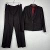 10-2631.jpg KASPER Viscose Blend Pant Suit Size 10 Brown Crepe Business 2PC Pockets Lined