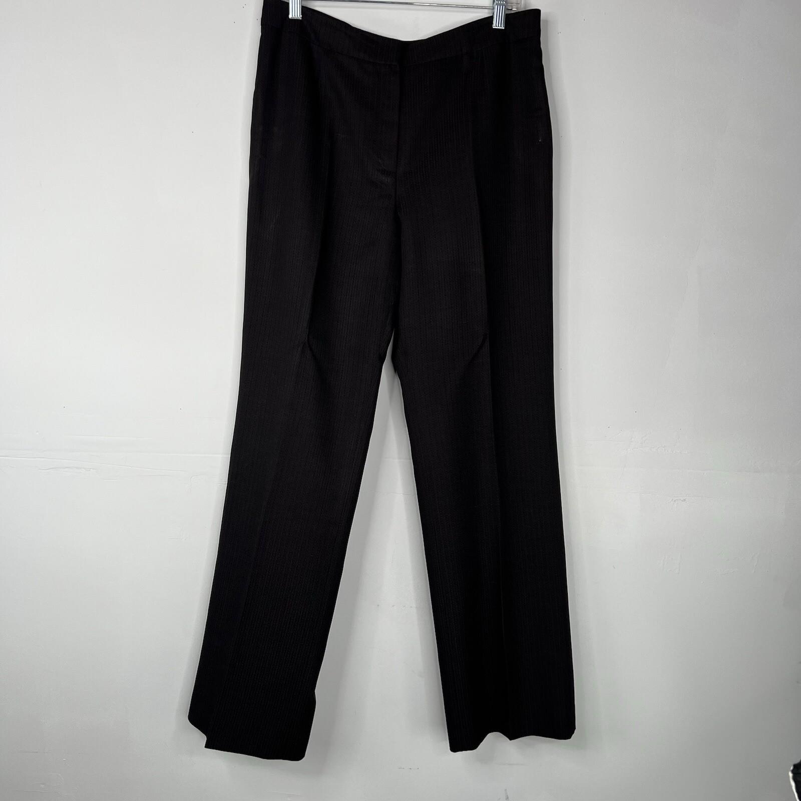 10-2636.jpg KASPER Viscose Blend Pant Suit Size 10 Brown Crepe Business 2PC Pockets Lined