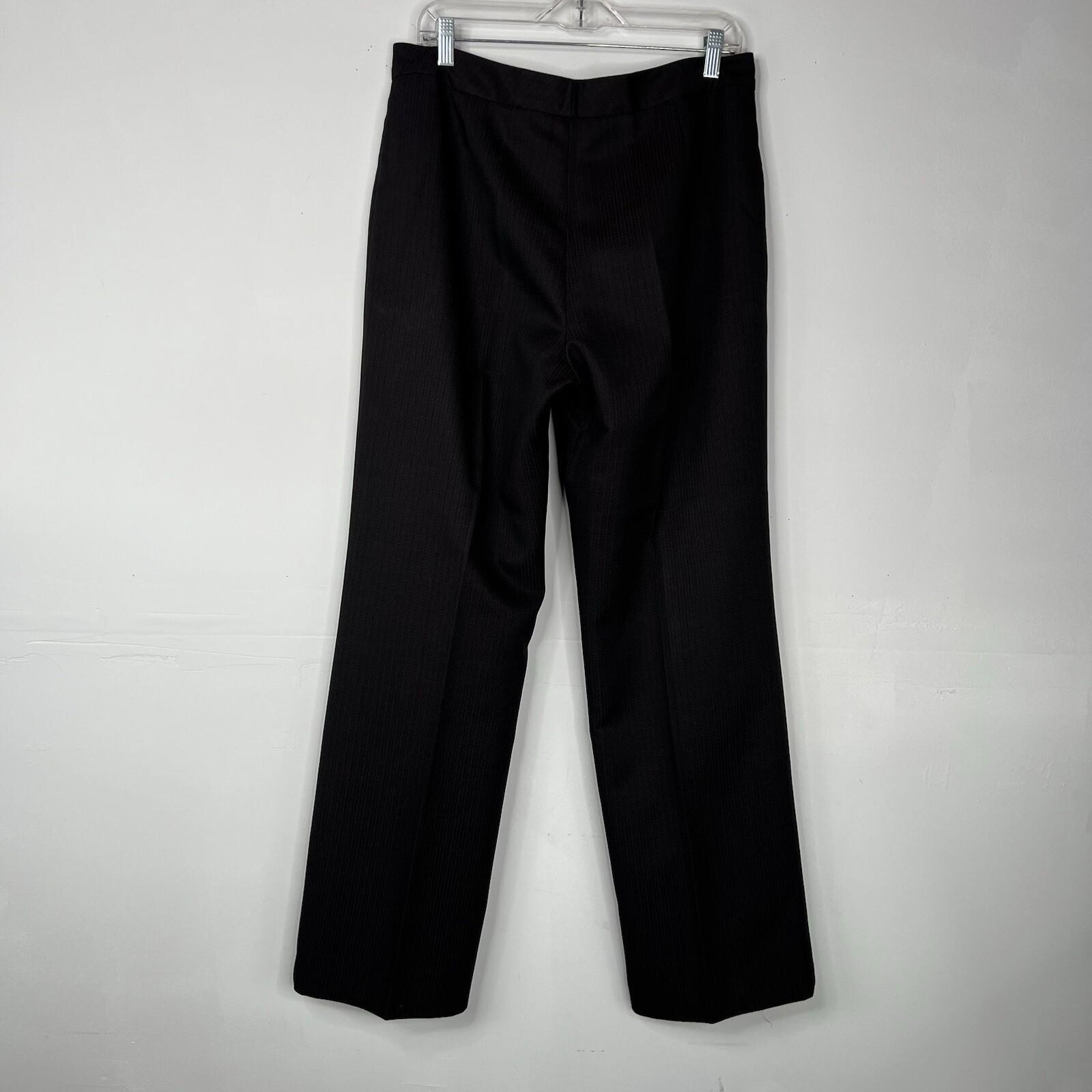 10-2638.jpg KASPER Viscose Blend Pant Suit Size 10 Brown Crepe Business 2PC Pockets Lined