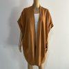 10-2652.jpg J. Jill Women Cardigan Size 2X Bronze Open Front Short Sleeve Knit Sweater