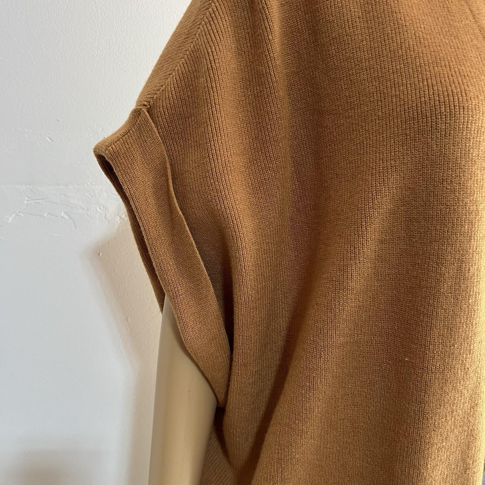 10-2654.jpg J. Jill Women Cardigan Size 2X Bronze Open Front Short Sleeve Knit Sweater