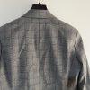 Tahari ASL Viscose Blend Skirt Suit 12P Gray Ruffle Bell Sleeves Striped 2PC