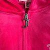 Juicy Couture Velour Track Jogger Suit XL Pant L Pink Hooded Y2K Athleisure Zip