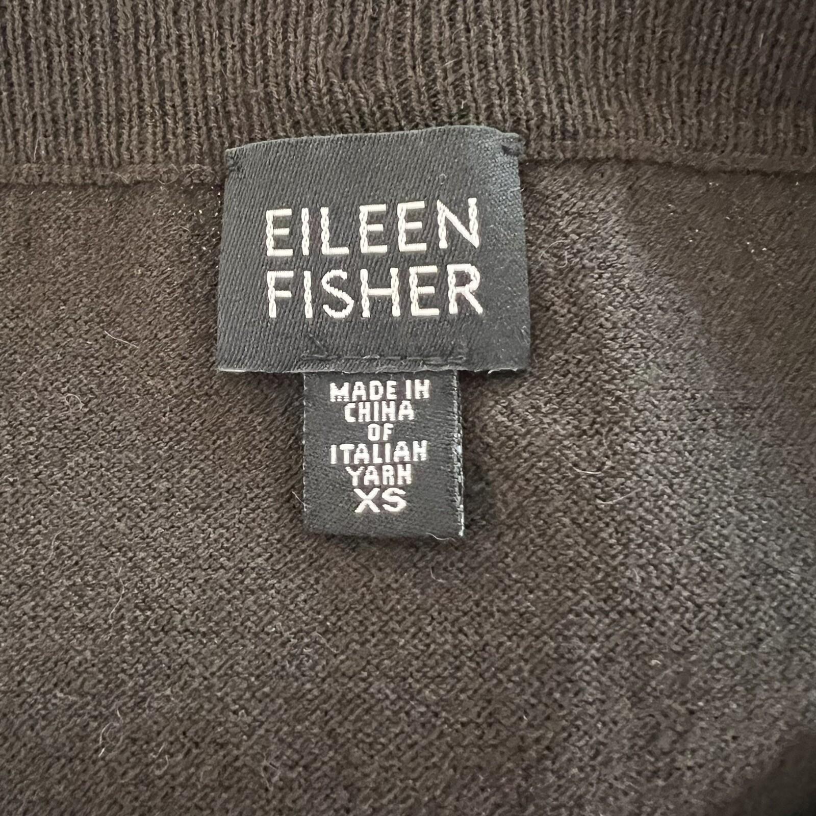 EILEEN FISHER Women Brown Knit Viscose Nylon Maxi Skirt Size XS