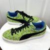 Puma Suede Men Vintage Green Black White Bottoms Sneakers Size 10