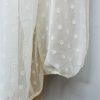 New Torrid Blouse 4X ivory chiffon clip dot eyelet sheer Feminine balloon sleeve