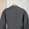 LARRY LEVINE 2PC Black Polyester Rayon Stretch Short Sleeves Pant Suit Size 4
