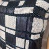 W By WORTH Blue White Beaded Sequin Sleeveless Cocktail Evening Dress Size 2
