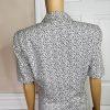 LIZ CLAIBORNE Vtg 2PC Off White Floral Double Breasted Lined Skirt Suit Size 8