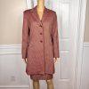 Le Suit Viscose Polyester Blend Skirt Size 8 Suit Size 10 Burgundy Lined 2PC