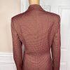 Le Suit Viscose Polyester Blend Skirt Size 8 Suit Size 10 Burgundy Lined 2PC