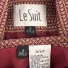 Le Suit Viscose Polyester Blend Skirt Size 8 Suit Size 10 Burgundy Lined 2PC