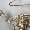 QUOC ANH Gold Stunning Girl Lined Party Dress 12 to 13 years old