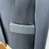 Jones New York Viscose Polyester  Stretch Blazer Size 4 Black Tuxedo 1PC New