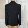 Jones New York Viscose Polyester  Stretch Blazer Size 4 Black Tuxedo 1PC New