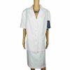 Le Suit Polyester Rayon Skirt Suit Size 20W Off White Short Sleeves New 2PC
