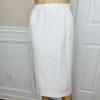 Le Suit Polyester Rayon Skirt Suit Size 20W Off White Short Sleeves New 2PC