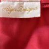 Alyce Designs Vtg Cottage Chic Dress 6 Red Sequin One Shoulder Drop Waist