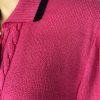 St John Sport By Marie Gray Sweater S Pink Black Knit Zip Up Stretch Pockets