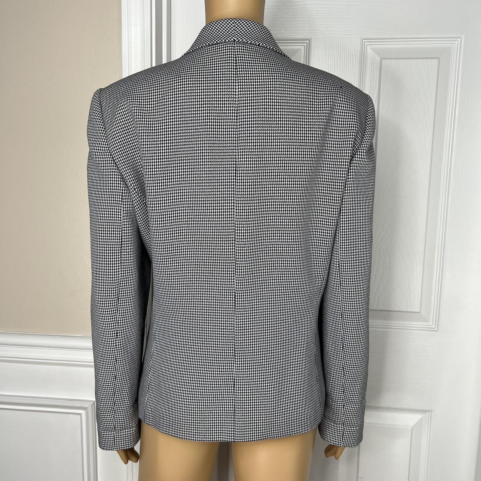 10-288.jpg Collections For Le Suit Polyester Rayon Blazer Size 14 Black White Houndstooth