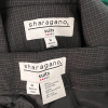 SHARAGANO 2PC Black Pinstriped Polyester Rayon Belted Pant Suit Size 14 New