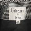 10-290.jpg Collections For Le Suit Polyester Rayon Blazer Size 14 Black White Houndstooth