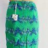 Tracy Reese Viscose Rayon Pencil Skirt Size 8 Green Blue Abstract Ribbon Stretch