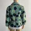 10-2970.jpg Dana Buchman Cotton Polyester Blazer Size 8 Sequin Floral Belted Open Front