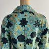 10-2972.jpg Dana Buchman Cotton Polyester Blazer Size 8 Sequin Floral Belted Open Front