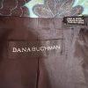 10-2973.jpg Dana Buchman Cotton Polyester Blazer Size 8 Sequin Floral Belted Open Front