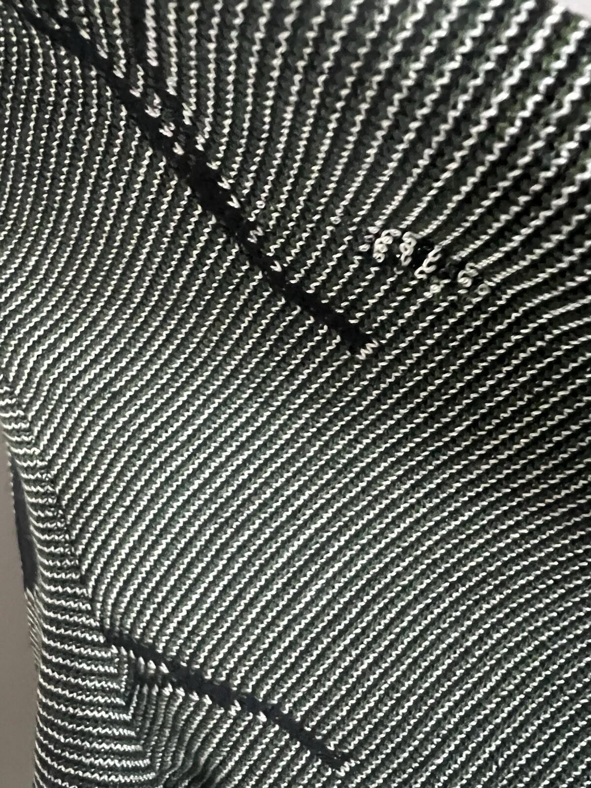 St John Collection By Marie Gray Knit Jacket Size 8 Zip Up Front Leaf Print