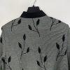 St John Collection By Marie Gray Knit Jacket Size 8 Zip Up Front Leaf Print