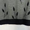 St John Collection By Marie Gray Knit Jacket Size 8 Zip Up Front Leaf Print