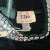 Elie Tahari Velvet Dress M Emeral Green Beaded Bodycon Fashionable Quiet Luxury