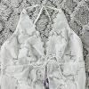 Savage Fenty Bodysuit Size 1X White Teddy Lingerie Sexy Sheer Mesh Lace New