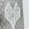 Savage Fenty Bodysuit Size 1X White Teddy Lingerie Sexy Sheer Mesh Lace New