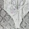 Savage Fenty Bodysuit Size 1X White Teddy Lingerie Sexy Sheer Mesh Lace New
