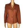 10-3023.jpg Collections For Le Suit Polyester Lined Blazer 8P Burnt Orange Notch Collar