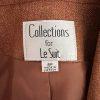 10-3028.jpg Collections For Le Suit Polyester Lined Blazer 8P Burnt Orange Notch Collar